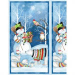 Wilmington Prints - Snow Friends - 24^ Snowmen Panel, Blue