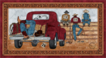 Blank Quilting - My Hero Wears Cowboy Boots - 24^ Cowboy Truck Panel, Fawn