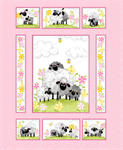 SusyBee - Lal the Lamb - 36^ Mama Lal Panel, Pink
