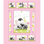 SusyBee - Lal the Lamb - 36^ Mama Lal Panel, Pink