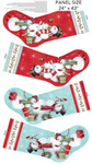 Northcott - Holly Jolly - 24^ Stocking Panel, White