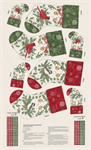 Moda - When Snow Falls - 24^ Stocking Panel, Snowy White