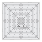 Creative Grids - Quilt Ruler - 14 1/2^ Square It Up or Fussy Cut