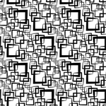 Blank Quilting - Paradox II - Black Squares, White