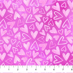 Northcott - Sparkle Magic - Hearts, Pink