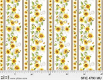 P & B Textiles - Sunflower Field - Sunflower Stripe, Multi