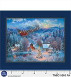 P & B Textiles - The Night Before Christmas - 36^ Panel, Multi