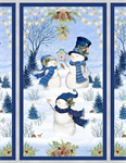 Wilmington Prints - Let it Snow-Man! - 24^ Snowmen Panel, Multi