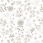 Quilting Treasures - 108^ Home Sweet Home - Floral, White