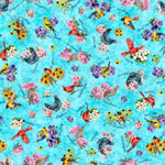 Quilting Treasures - Mid-Atlantic Shop Hop 2026 - Birds & Flowers, Blue