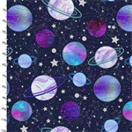 3 Wishes - Starlight - Star Planets Glitter, Navy