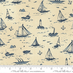 Moda - To The Sea - Sailboats, Natural