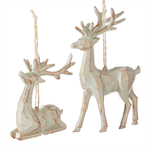 Ornament - Wood Deer Ornament