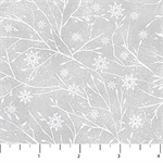 Northcott - The Christmas Mouse Flannel - Twig Blender, Gray