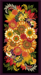 Studio E - Autumn Flourish - 24^ Panel, Black