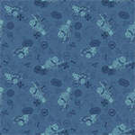 Riley Blake - Thomas & Friends - 80th Anniversary - Tonal Toss, Denim