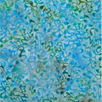 Parkside - Batik by Mirah - Squiggles, Smokey Aqua