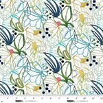 Studio E - Color Me Abstract - Abstract Outline Flowers, Matcha