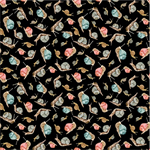 Windham Fabrics - Forest Fruits - Snails, Black