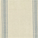 Moda - Rural Jardin Toweling - 16^ Hemmed Edge, Natural with Blue Stripe