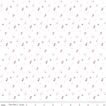 Riley Blake Basics - Seasonal - Hearts, White
