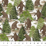Northcott - Bear Necessities - Forest Bears, Cream