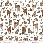 Henry Glass - Whimsical Woods Minky - Woodland Animals, Multi