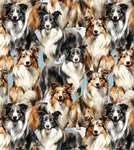 David Textiles - Foust Exclusives - Collies, Multi