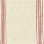 Moda - Rural Jardin Toweling - 16^ Hemmed Edge - French General  - Natural/Red