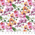 Northcott - Orchids in Bloom - Orchids, White/Multi