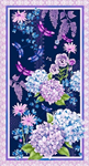 Studio E - Midnight Hydrangea - 24^ Hydrangea Panel, Navy