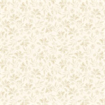 Wilmington Prints - Scarlet Dreams - Tonal Leaves, Cream