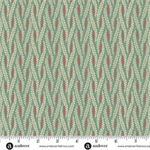 Andover Fabrics - Jingle Bell - Ribbon Candy, Vintage Blue