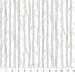 Northcott - Tanglewood - Birch Trees, White