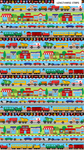 Northcott - All Around Town - Vehicle Stripe, Multi