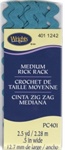 Wrights - Medium Rick Rack - 1/2^ X 2.5 yds, Mediterranean