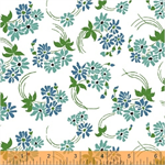 Windham - Hazel - Floral Swirl, Aqua