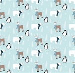 Riley Blake - Winter Magic - Main Print, Aqua