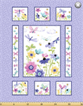 Susybee - Flutter The Butterfly - 36^ Quilt Panel, Lilac