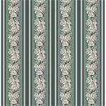 Quilting Treasures - Le Fleur - Floral Border Stripe, Green