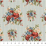 Northcott - Farmhouse Sampler - Floral Bouquet, Cream