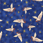 Quilting Treasures - A Star Above - Doves, Royal