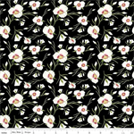 Riley Blake - Beehive State - Lilies, Black