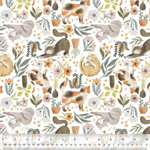 Windham Fabrics - Petal and Purr - Purrfect Plants, White