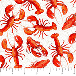 Northcott - Atlantic Coast - Lobsters, White