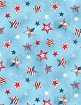 Wilmington Prints - Americana - Stars, Denim