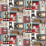 Studio E - Paw-sitively Awesome - Dog's Patchwork, Multi