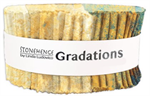 Northcott - Stonehenge Gradations II - 40 x 2½^ Strip Roll, Oxidized Copper