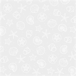 P & B Textiles - Ramblings By The Sea - Sandy Shells, White on White