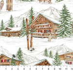 Northcott - Alpine Winter - Alpine Village, White